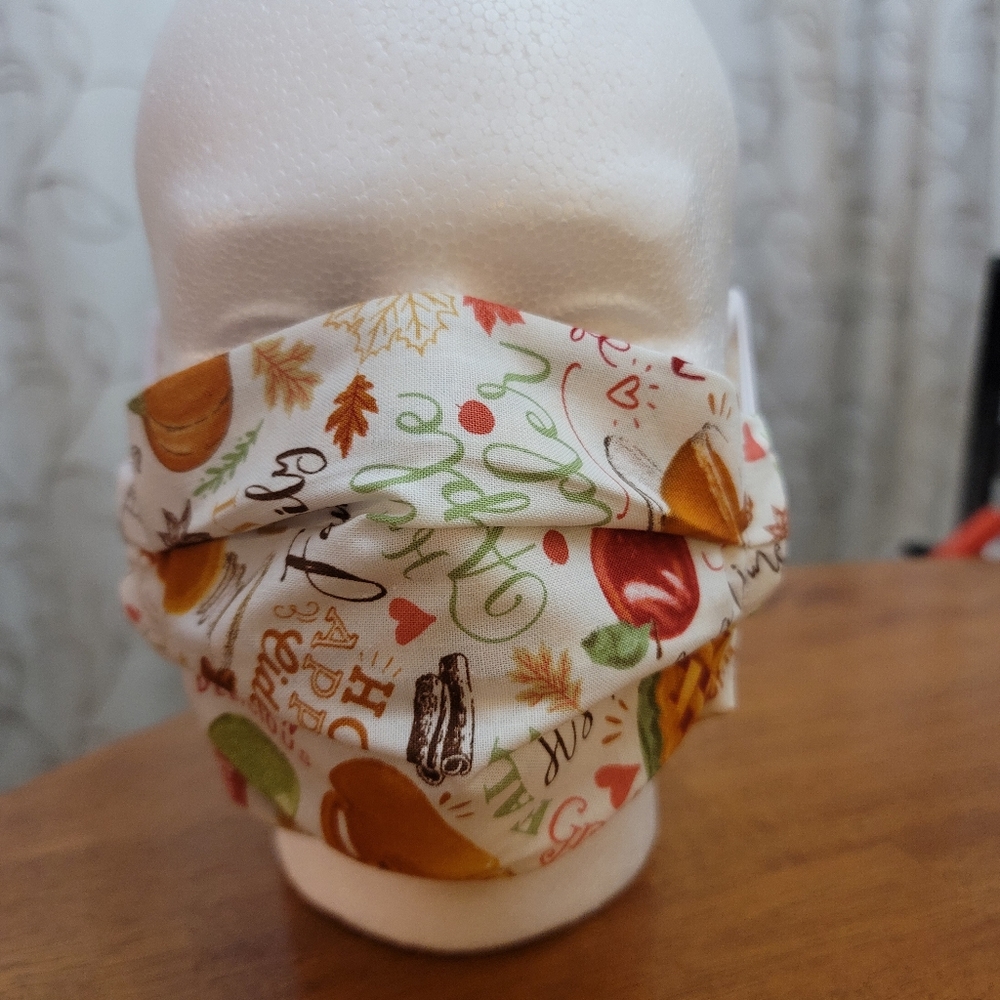 Fall Apple Cider Themed Face Mask